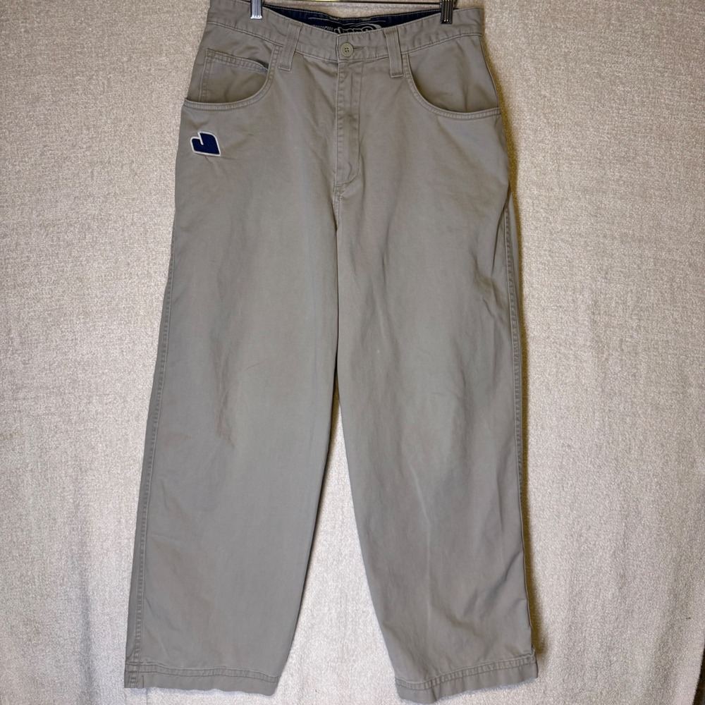 Vintage 90s JNCO Minesweeper J1967N Pants 32x30 Khaki Baggy Skater Made USA